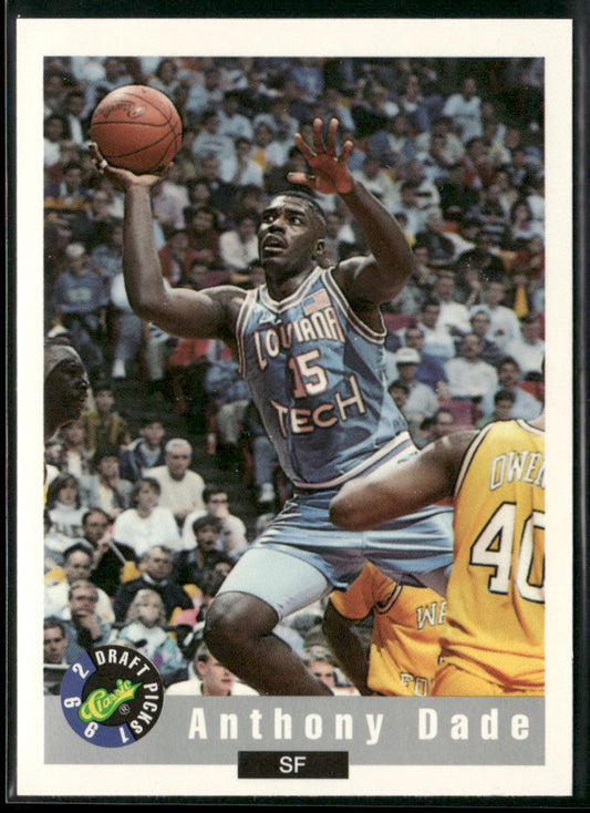 Anthony Dade 1992 Classic Draft Picks #81 Louisiana Tech Bulldogs