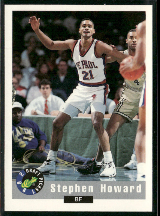 Stephen Howard 1992 Classic Draft Picks #55 DePaul Blue Demons
