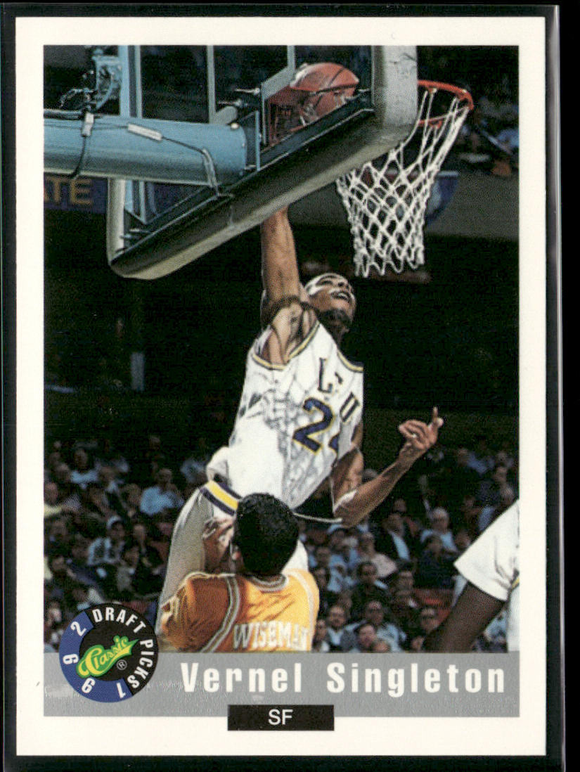 Vernel Singleton 1992 Classic Draft Picks #42 LSU Tigers