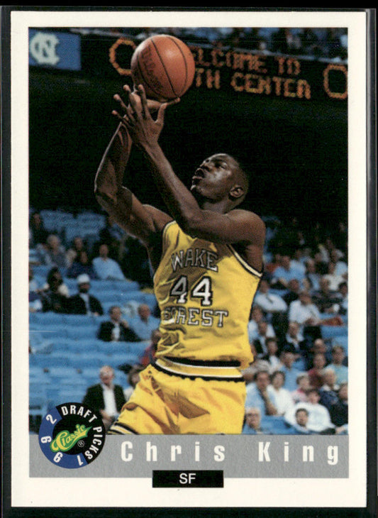 Chris King 1992 Classic Draft Picks #37