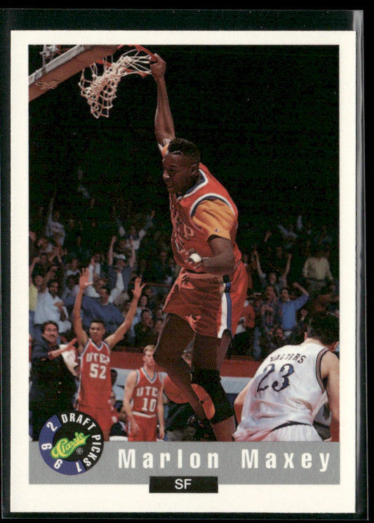 Marlon Maxey 1992 Classic Draft Picks #34