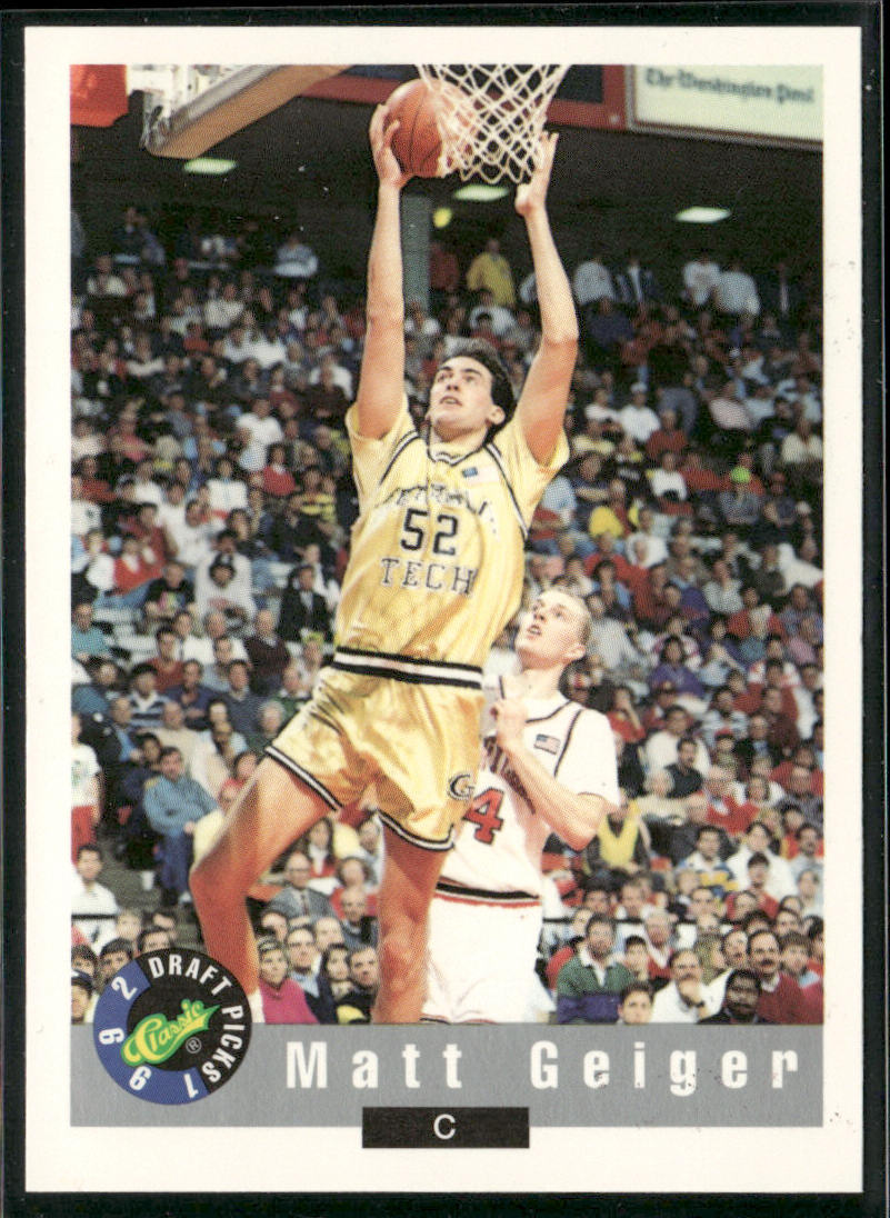 Matt Geiger 1992 Classic Draft Picks #30