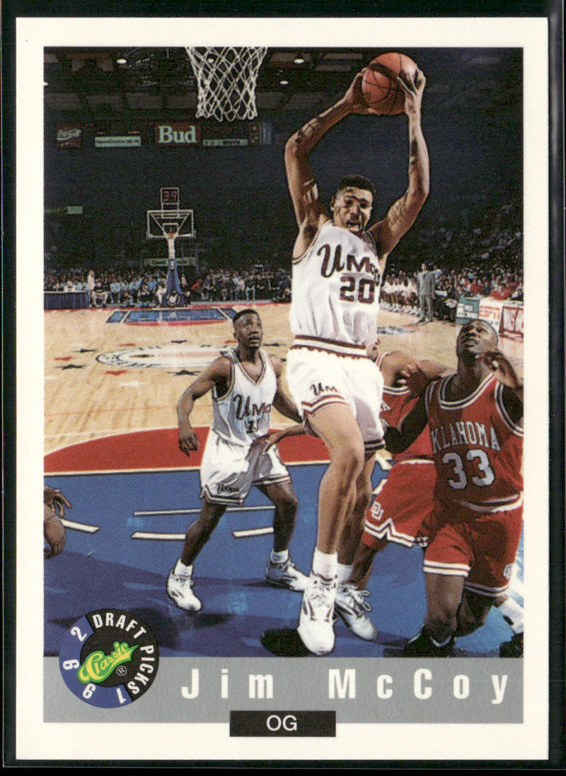 Jim McCoy 1992 Classic Draft Picks #17 UMass Minutemen