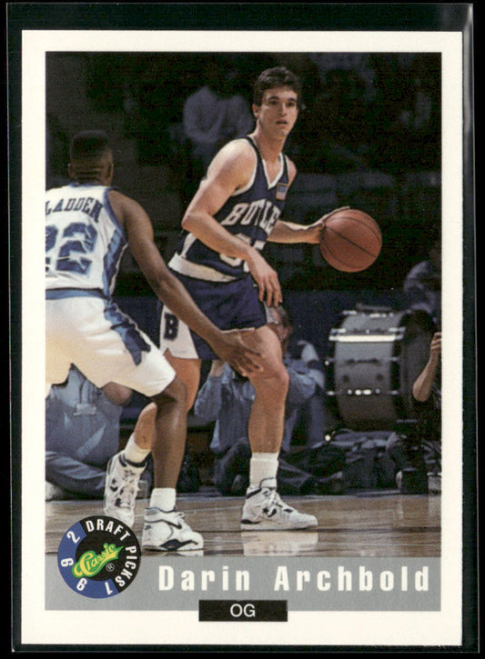 Darin Archbold 1992 Classic Draft Picks #14 Butler Bulldogs
