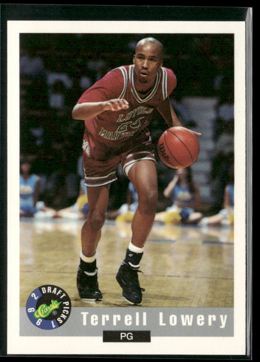 Terrell Lowery 1992 Classic Draft Picks #8 Loyola Marymount Lions