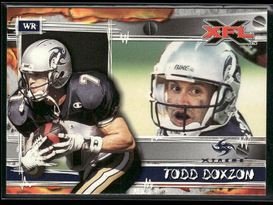 Todd Doxzon 2001 Topps XFL #2 Los Angeles Xtreme
