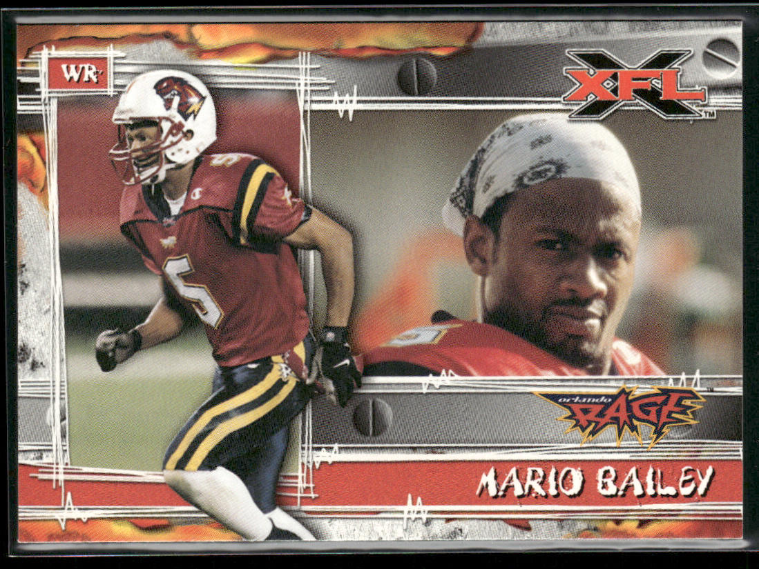 Mario Bailey 2001 Topps XFL #5 Orlando Rage