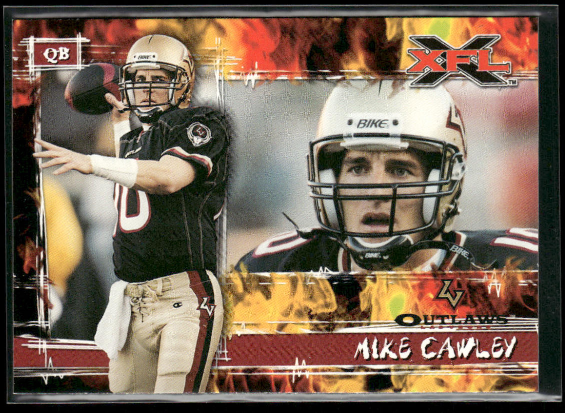 Mike Cawley 2001 Topps XFL #6 Las Vegas Outlaws