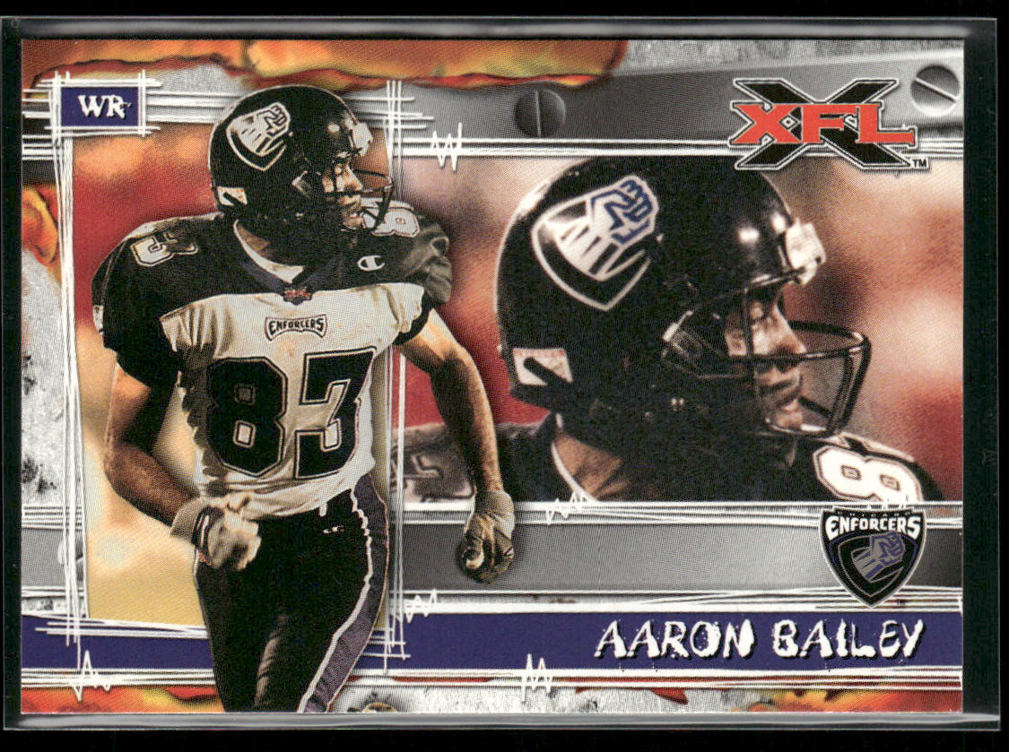 Aaron Bailey 2001 Topps XFL #8 Chicago Enforcers