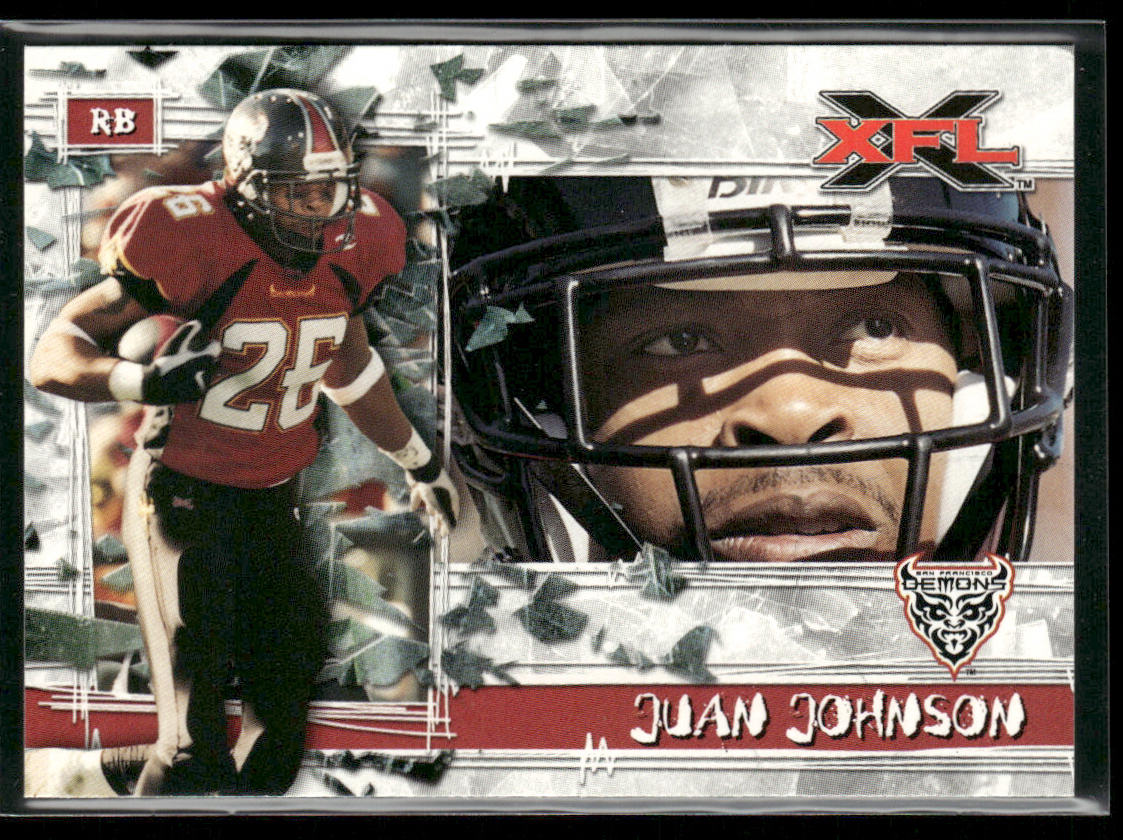 Juan Johnson 2001 Topps XFL #9 San Francisco Demons