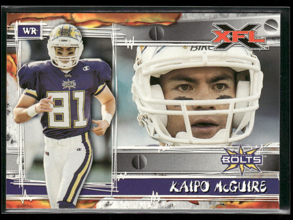Kaipo McGuire 2001 Topps XFL #10 Birmingham Thunderbolts