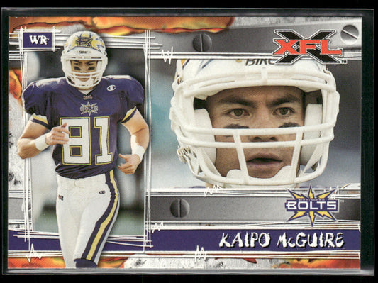 Kaipo McGuire 2001 Topps XFL #10 Birmingham Thunderbolts
