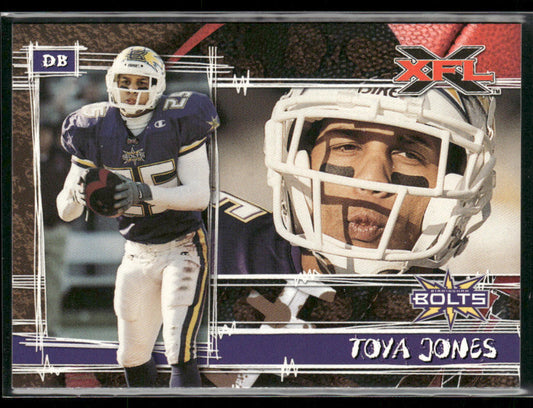 Toya Jones 2001 Topps XFL #11 Birmingham Thunderbolts