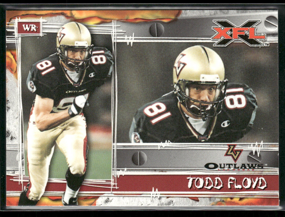 Todd Floyd 2001 Topps XFL #12 Las Vegas Outlaws