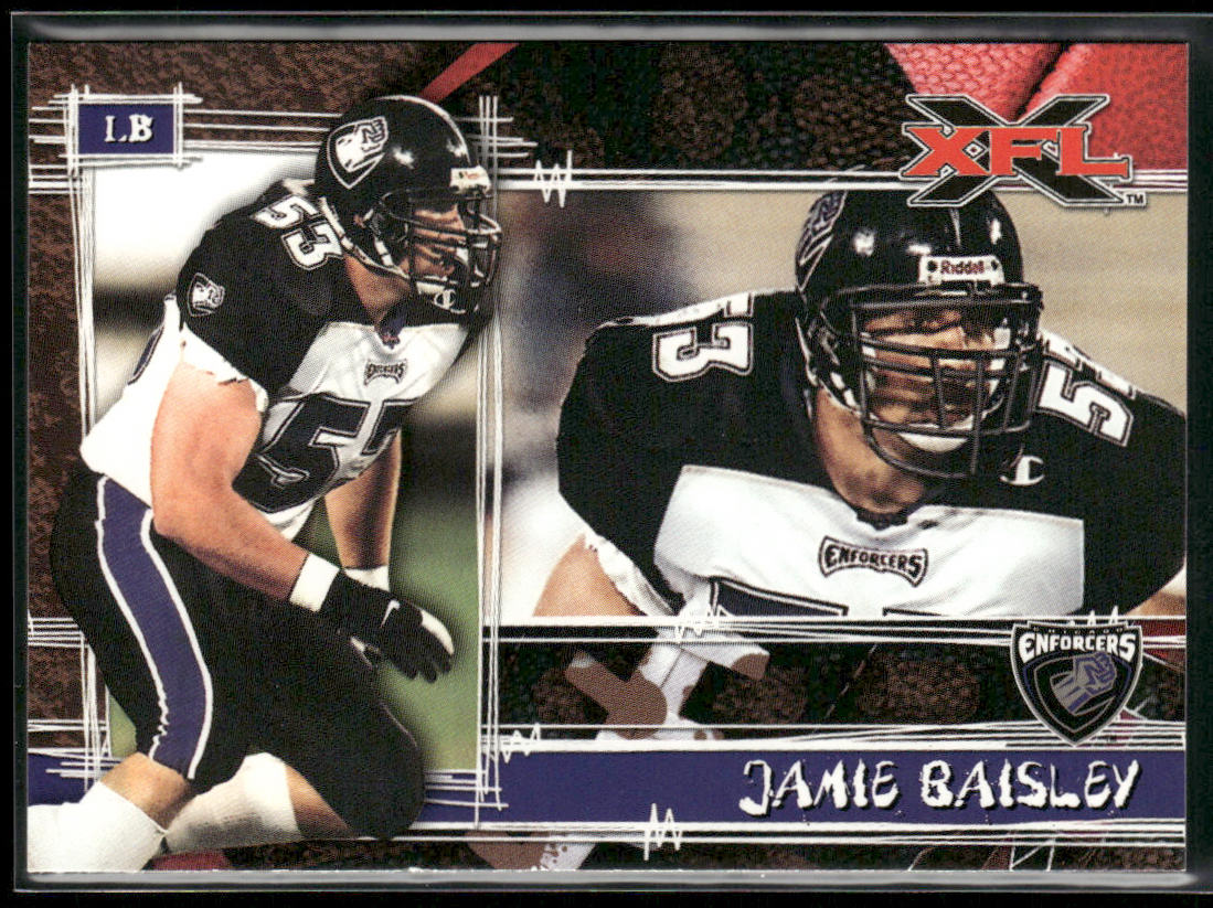 Jamie Baisley 2001 Topps XFL #13 Chicago Enforcers