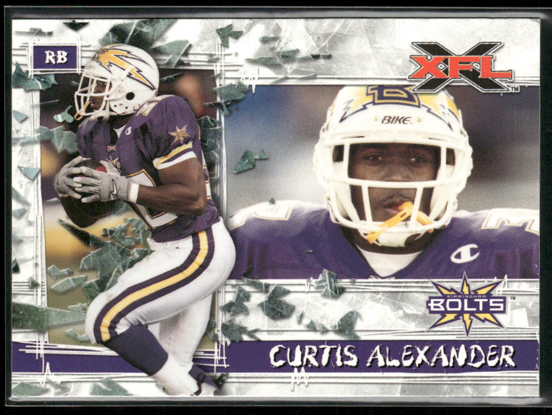 Curtis Alexander 2001 Topps XFL #16 Birmingham Thunderbolts