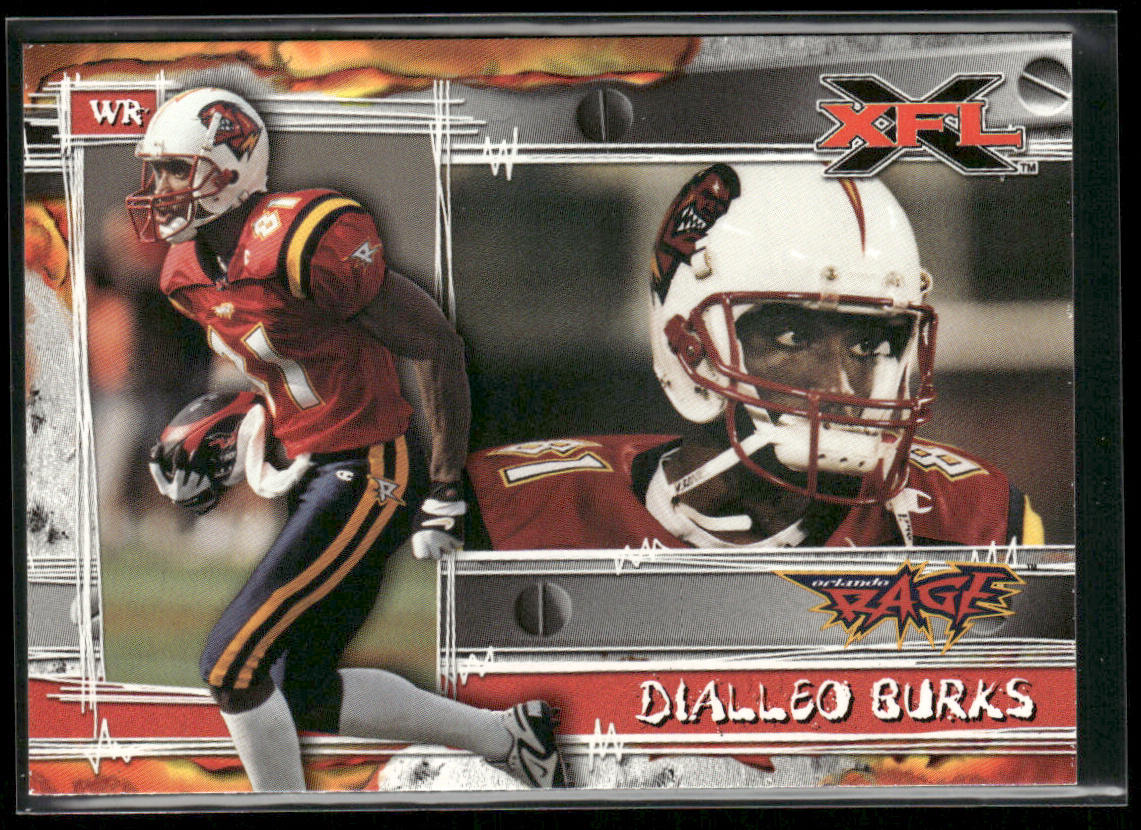 Dialleo Burks 2001 Topps XFL #18 Orlando Rage