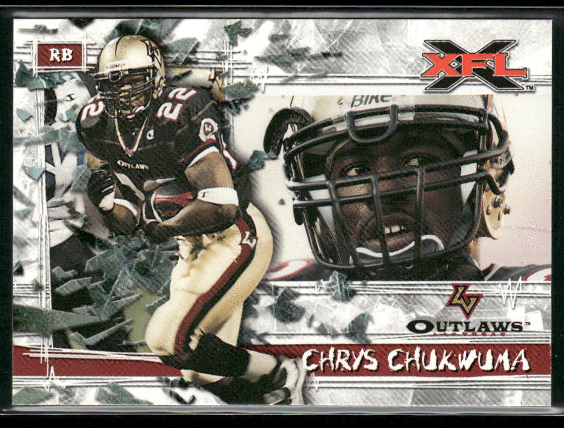 Chrys Chukwuma 2001 Topps XFL #21 Las Vegas Outlaws