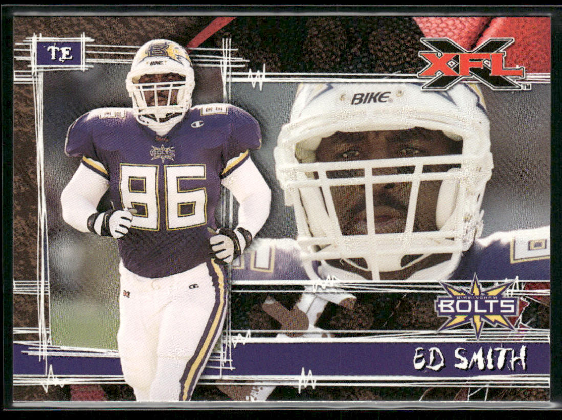 Ed Smith 2001 Topps XFL #28 Birmingham Thunderbolts