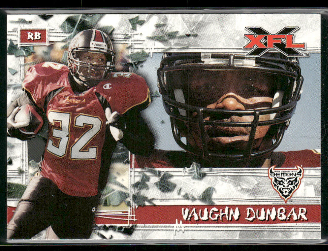 Vaughn Dunbar 2001 Topps XFL #34 San Francisco Demons