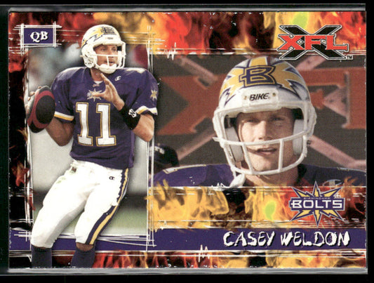 Casey Weldon 2001 Topps XFL #36 Birmingham Thunderbolts