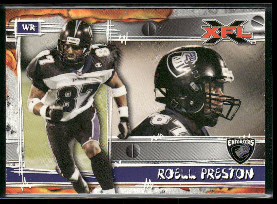 Roell Preston 2001 Topps XFL #37 Chicago Enforcers