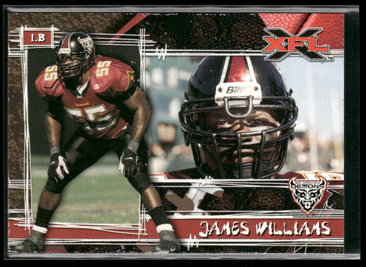 James Williams 2001 Topps XFL #42 San Francisco Demons