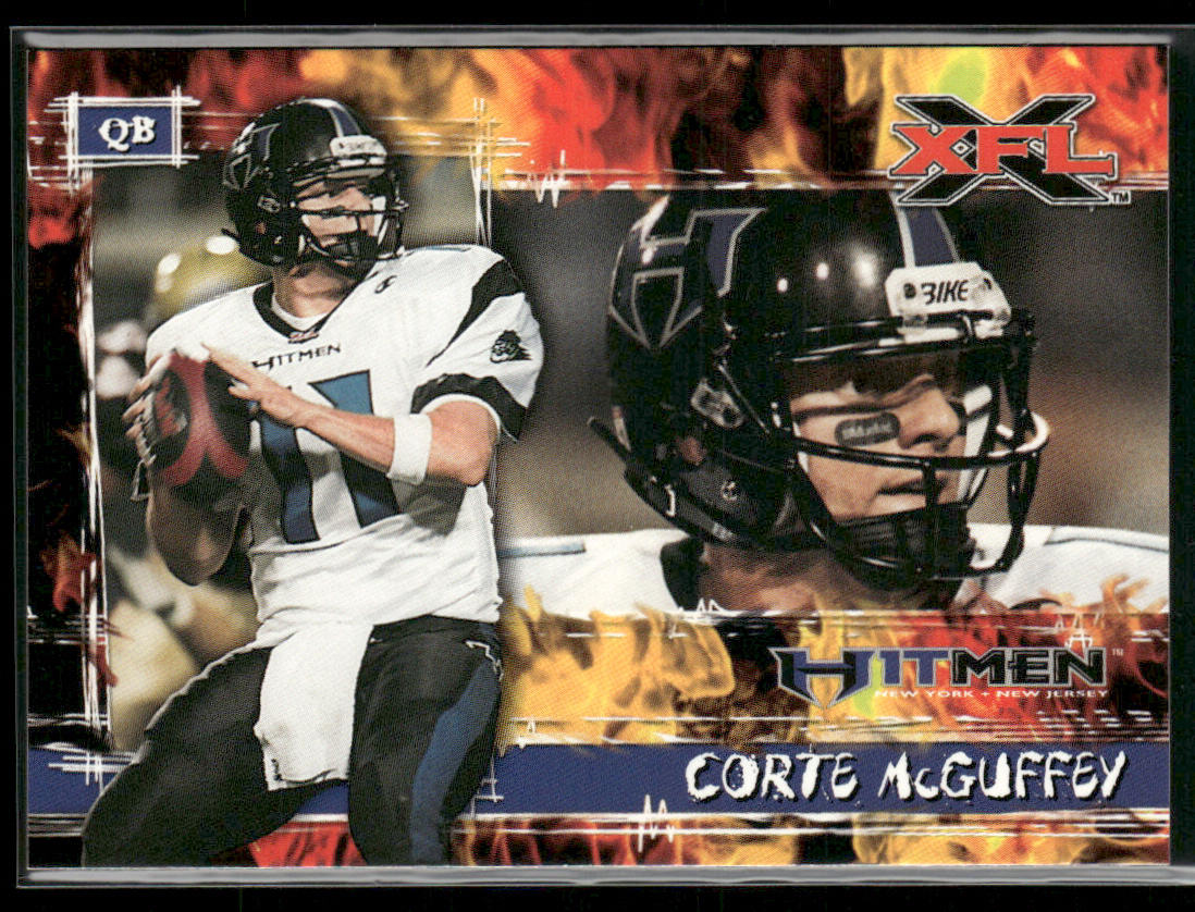 Corte McGuffey 2001 Topps XFL #43 New York-New Jersey Hitmen