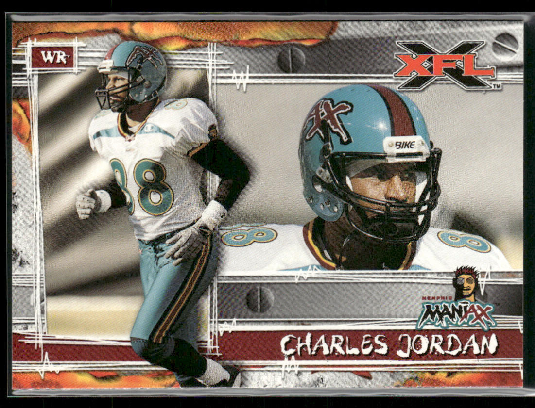 Charles Jordan 2001 Topps XFL #44 Memphis Maniax