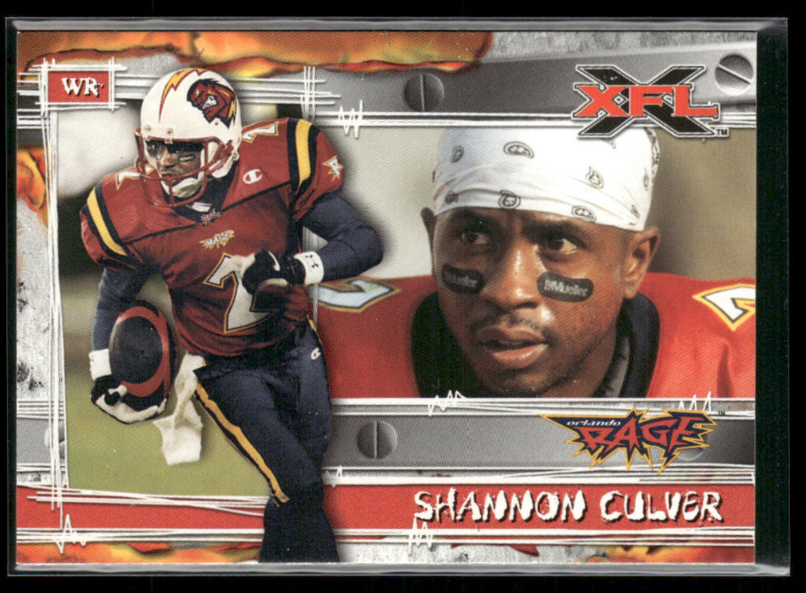 Shannon Culver 2001 Topps XFL #47 Orlando Rage