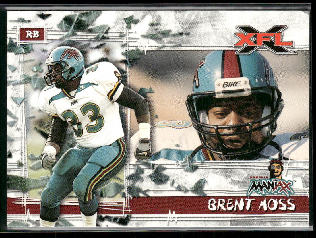 Brent Moss 2001 Topps XFL #48 Memphis Maniax