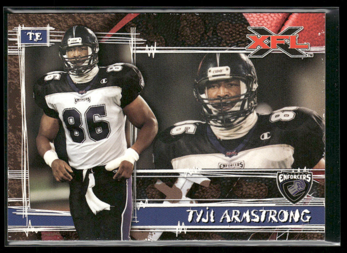 Tyji Armstrong 2001 Topps XFL #51 Chicago Enforcers