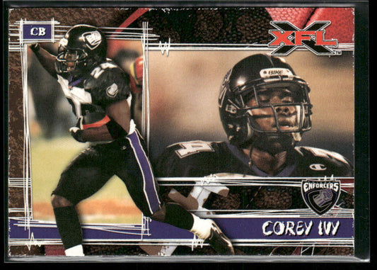 Corey Ivy 2001 Topps XFL #54 Chicago Enforcers