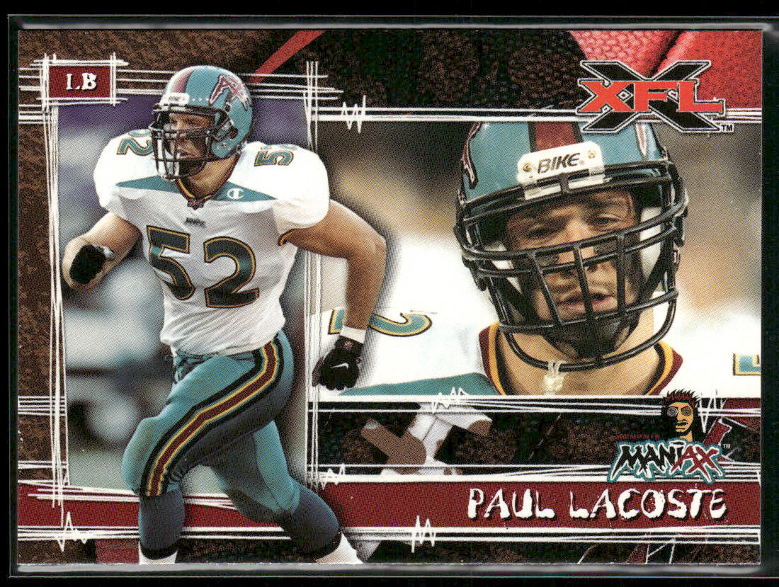 Paul Lacoste 2001 Topps XFL #56 Memphis Maniax