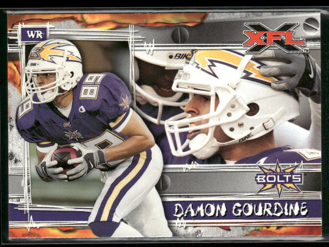 Damon Gourdine 2001 Topps XFL #57 Birmingham Thunderbolts