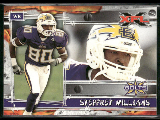Stepfret Williams 2001 Topps XFL #61 Birmingham Thunderbolts