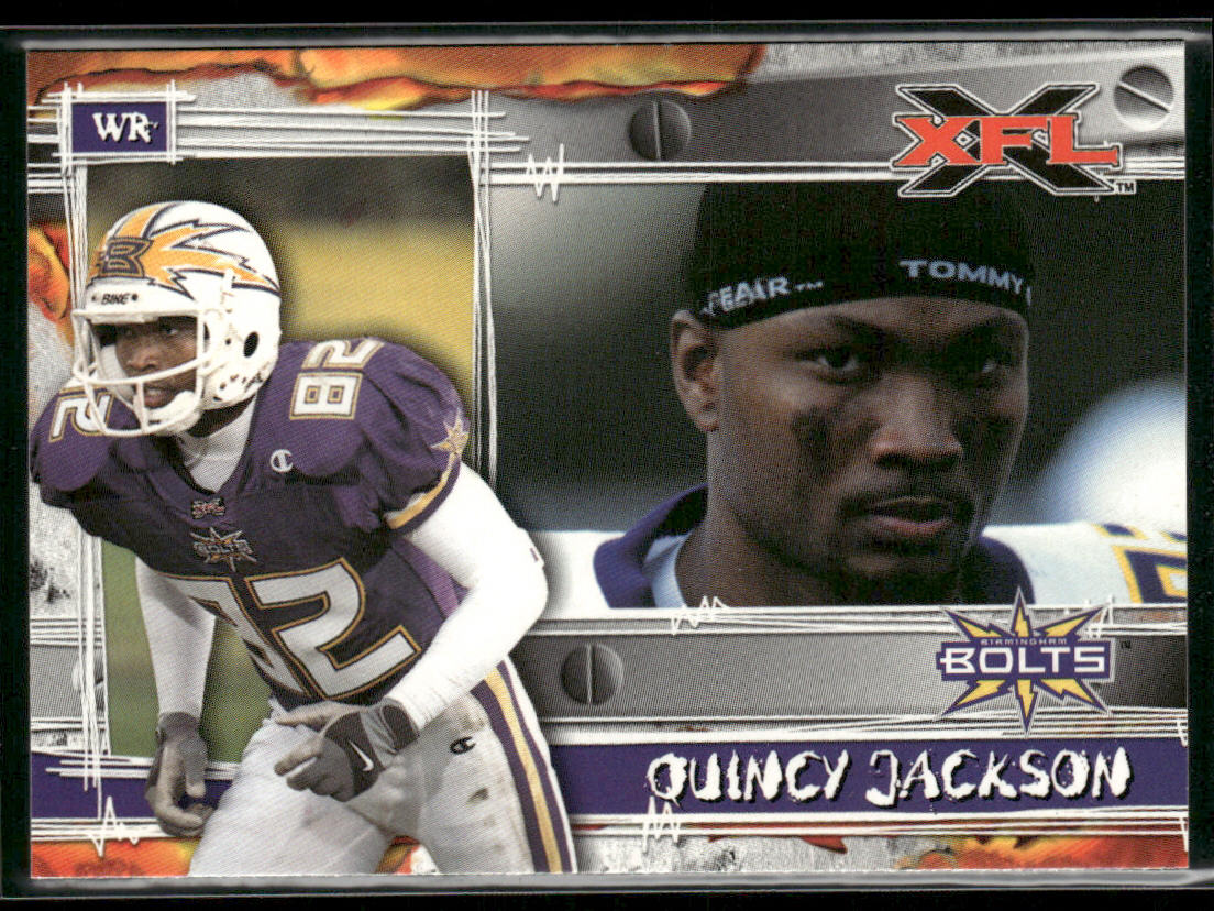 Quincy Jackson 2001 Topps XFL #68 Birmingham Thunderbolts