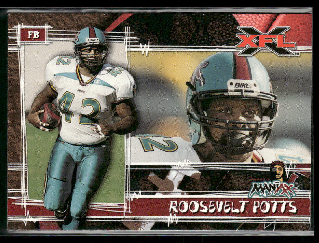 Roosevelt Potts 2001 Topps XFL #69 Memphis Maniax