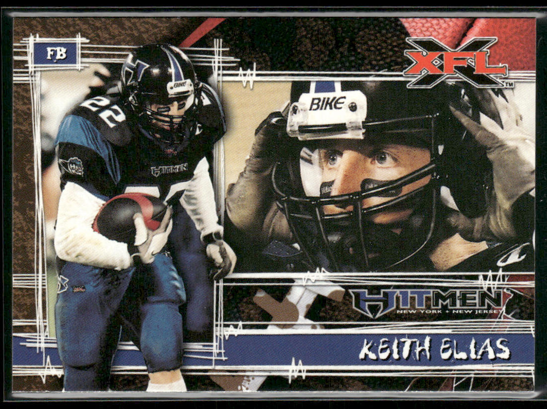 Keith Elias 2001 Topps XFL #71 New York-New Jersey Hitmen