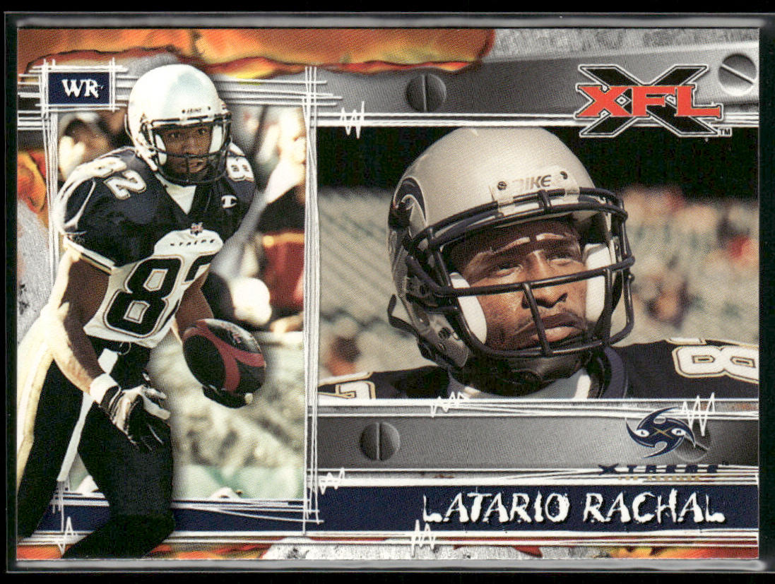 Latario Rachal 2001 Topps XFL #72 Los Angeles Xtreme