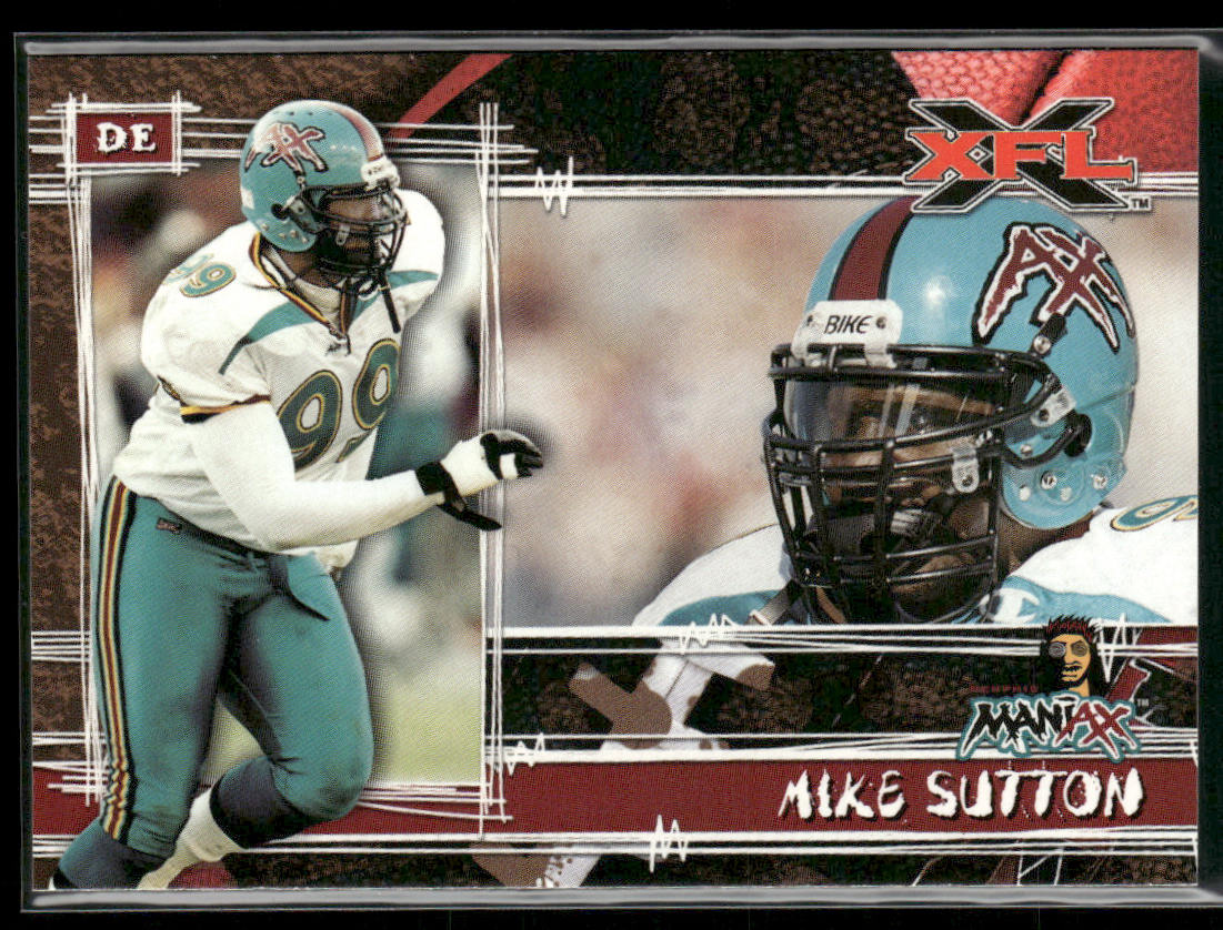 Mike Sutton 2001 Topps XFL #73 Memphis Maniax