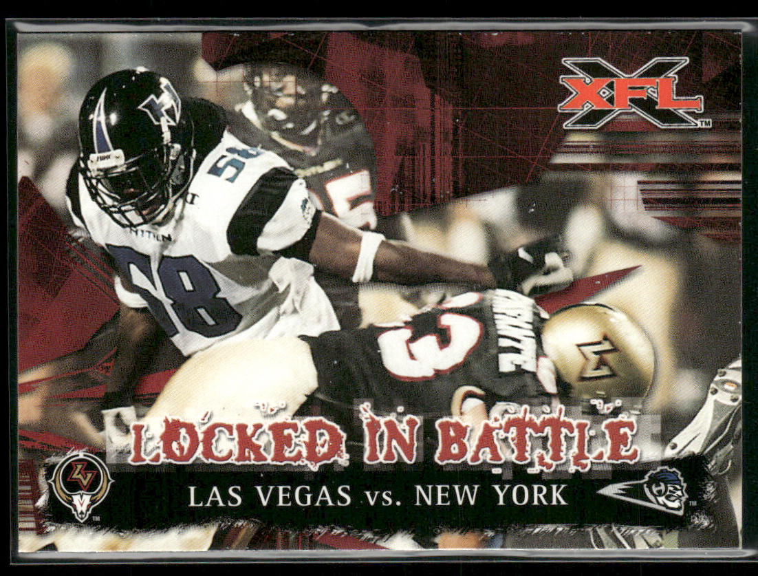 Las Vegas vs New York 2001 Topps XFL #80