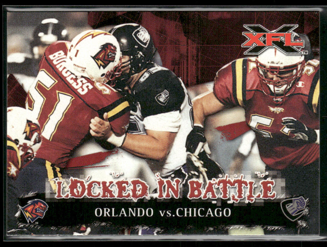 Orlando vs Chicago 2001 Topps XFL #81