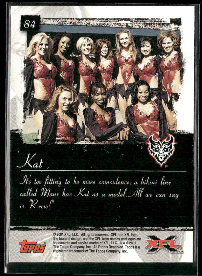 Kat 2001 Topps XFL #84 San Francisco Demons