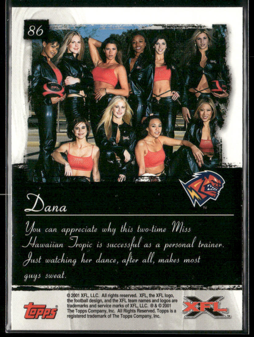 Dana 2001 Topps XFL #86 Orlando Rage