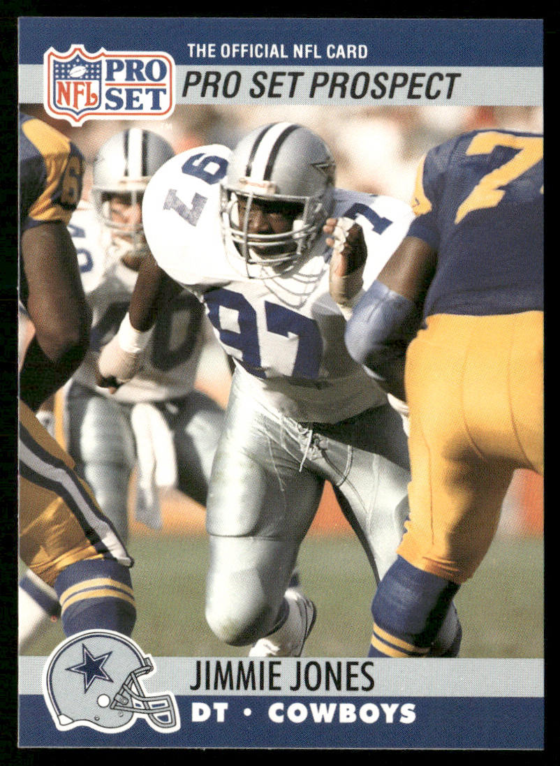 Jimmie Jones 1990 Pro Set #756 RC Dallas Cowboys