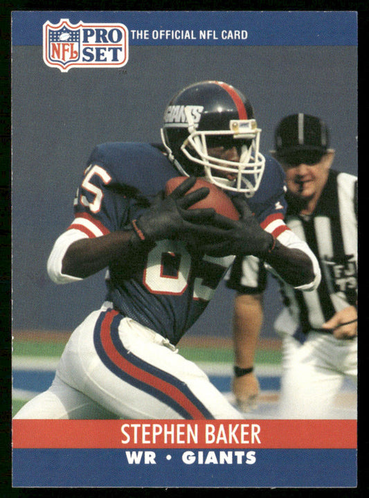 Stephen Baker 1990 Pro Set #765 New York Giants