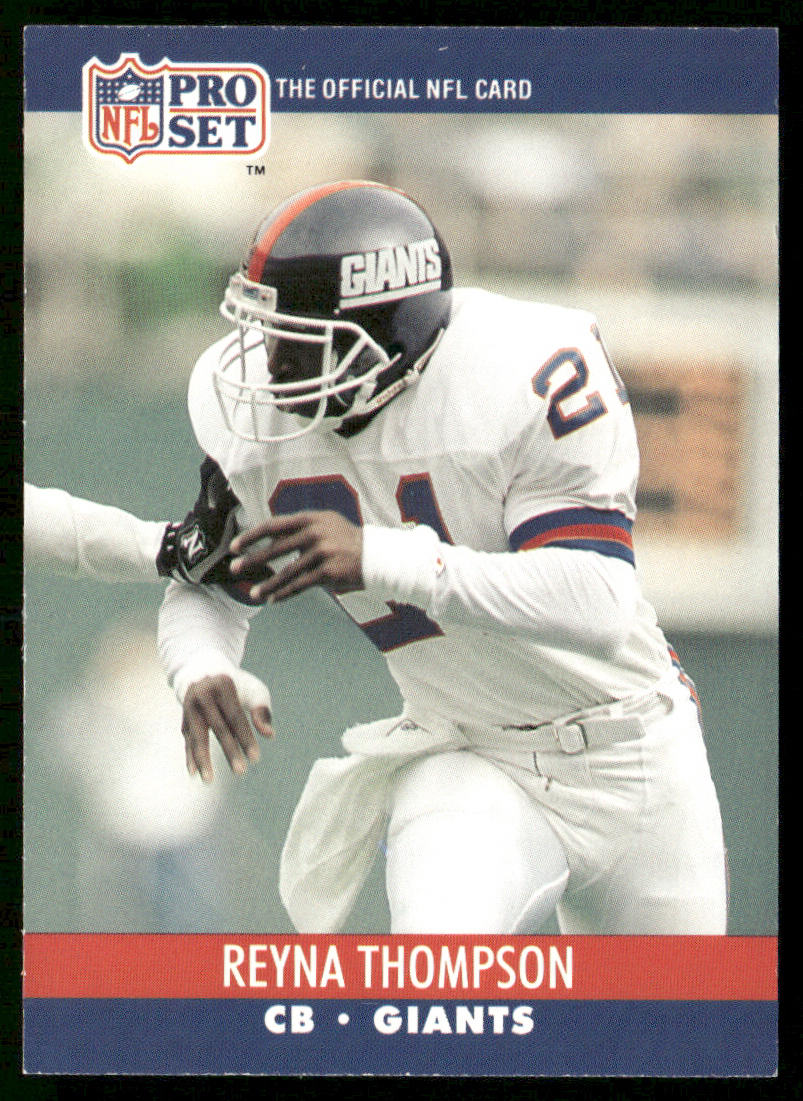Reyna Thompson 1990 Pro Set #766 RC New York Giants