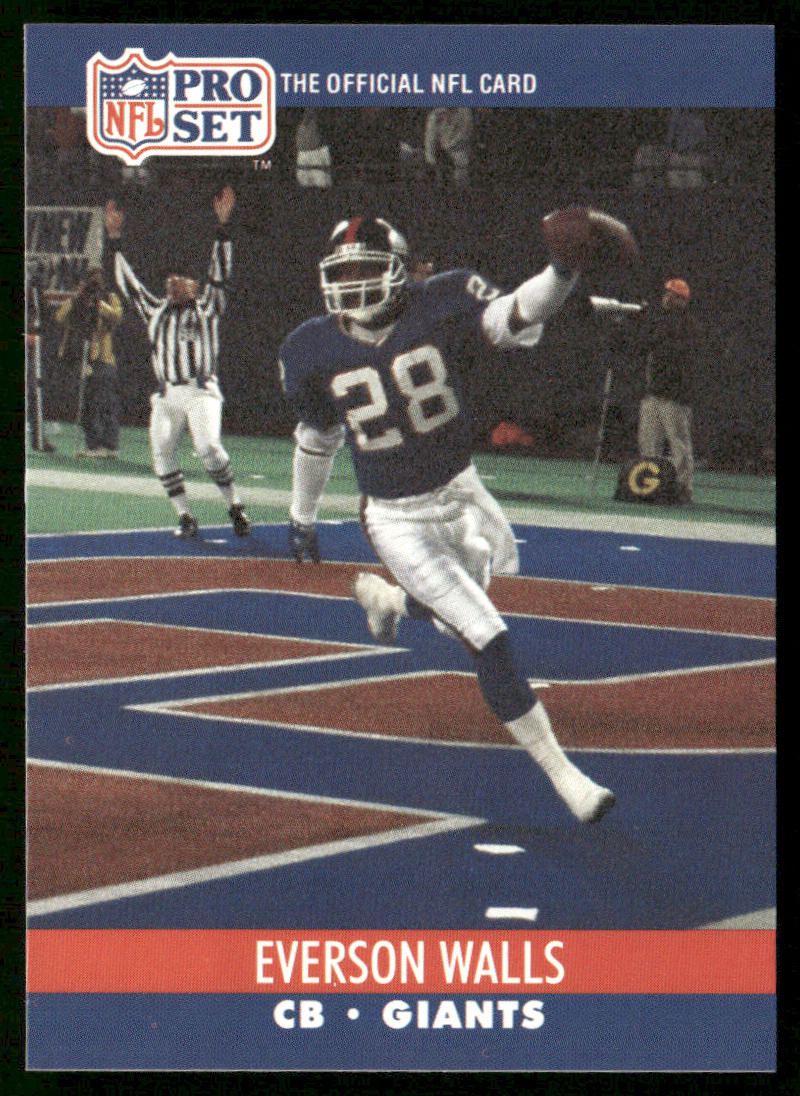 Everson Walls 1990 Pro Set #767 New York Giants