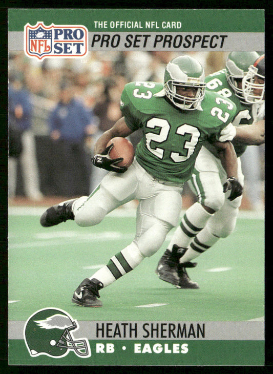 Heath Sherman 1990 Pro Set #770 RC Philadelphia Eagles